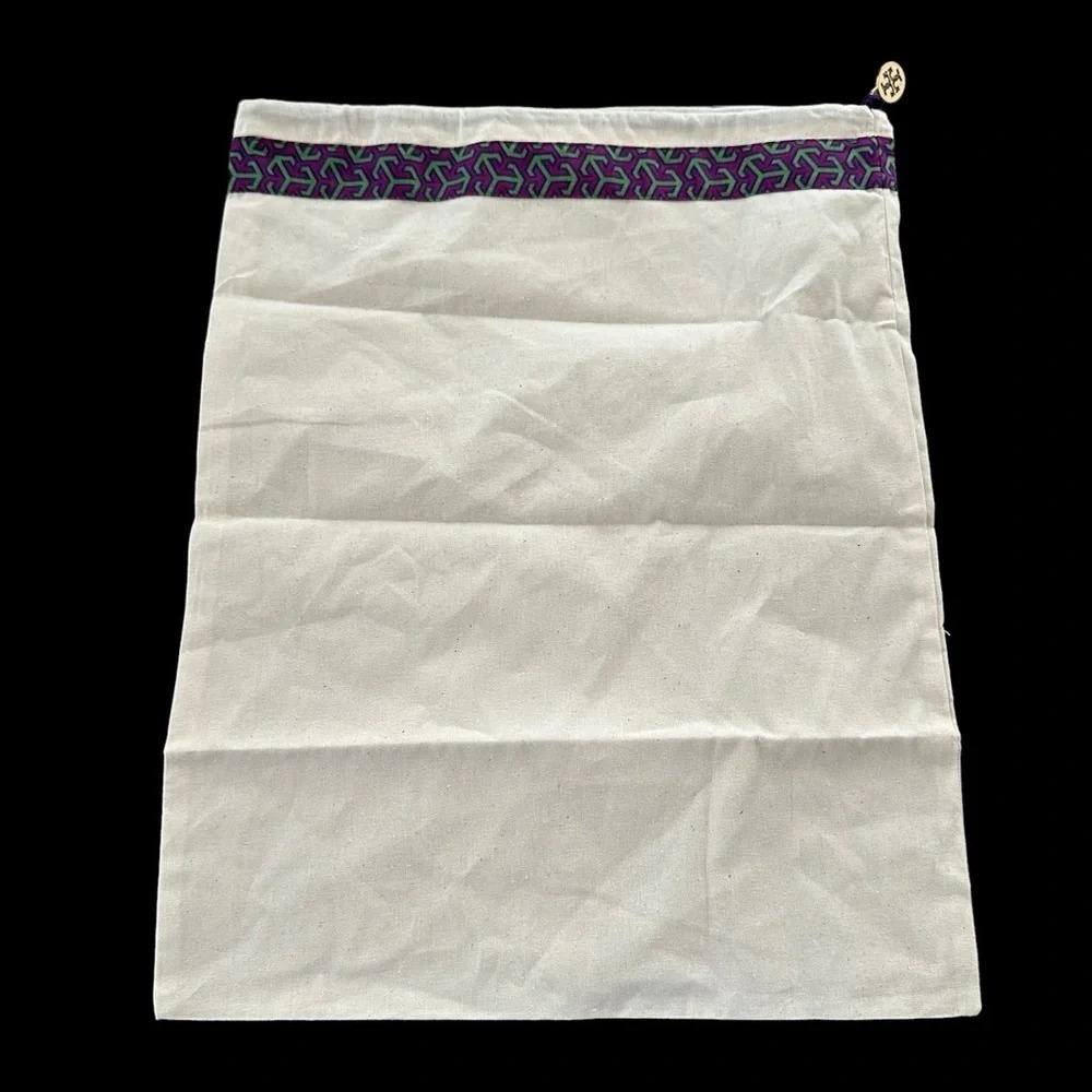 Tory Burch Dust Bag‎ Cover Rectangular Handbag Purse Travel Drawstring Linen